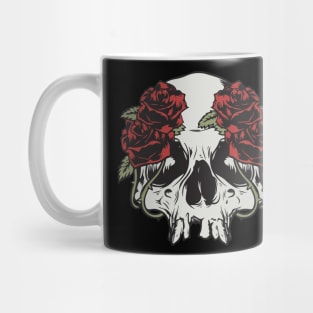 skull roses death Mug